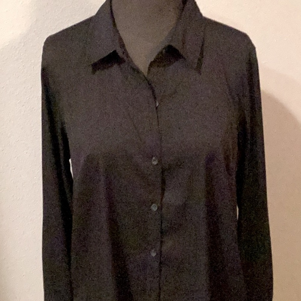 Joan Rivers black oversized blouse size small.